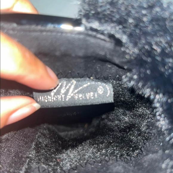 Midnight Velvet Black Sequined Buckles & Fur WMNS Boots SIZE: 10 - Picture 11 of 12